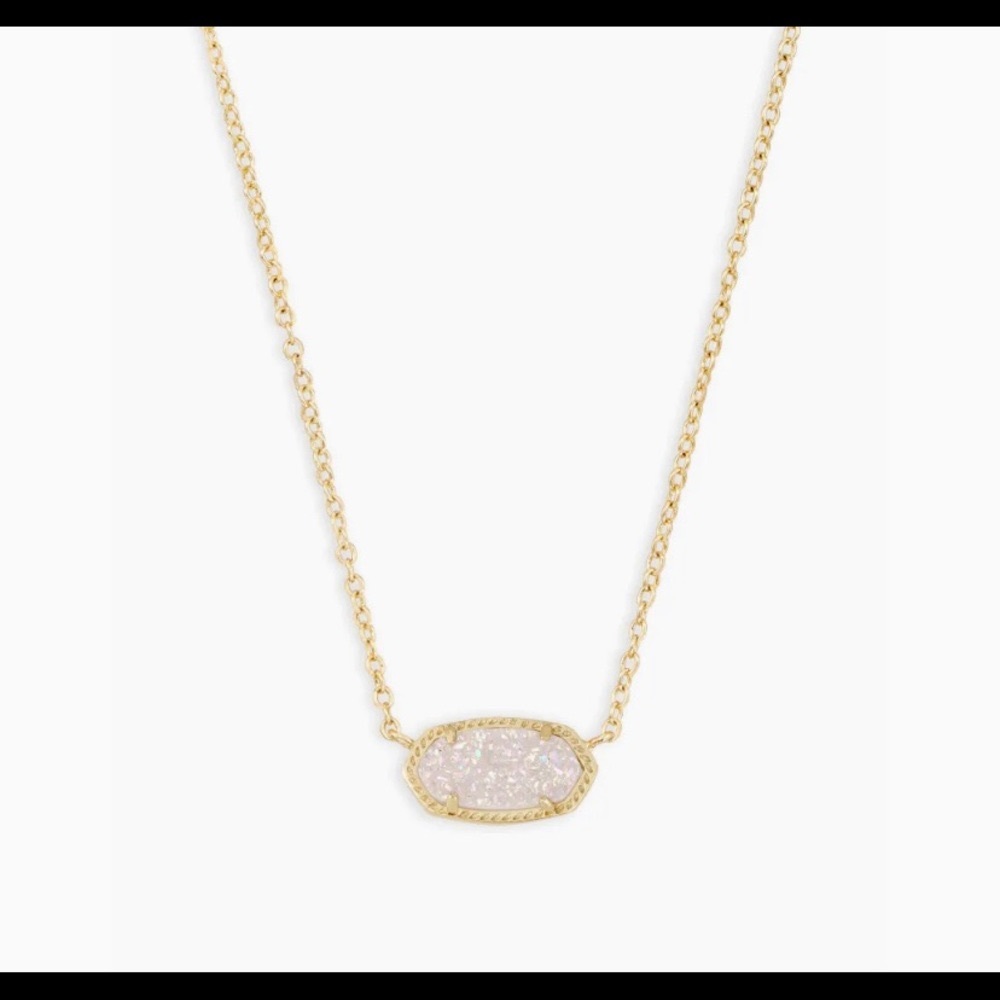 Kendra Scott Elisa Gold Iridescent Drusy Necklace